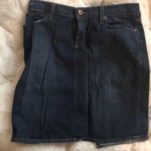 Distressed Old Navy Stretch Jean Skirt